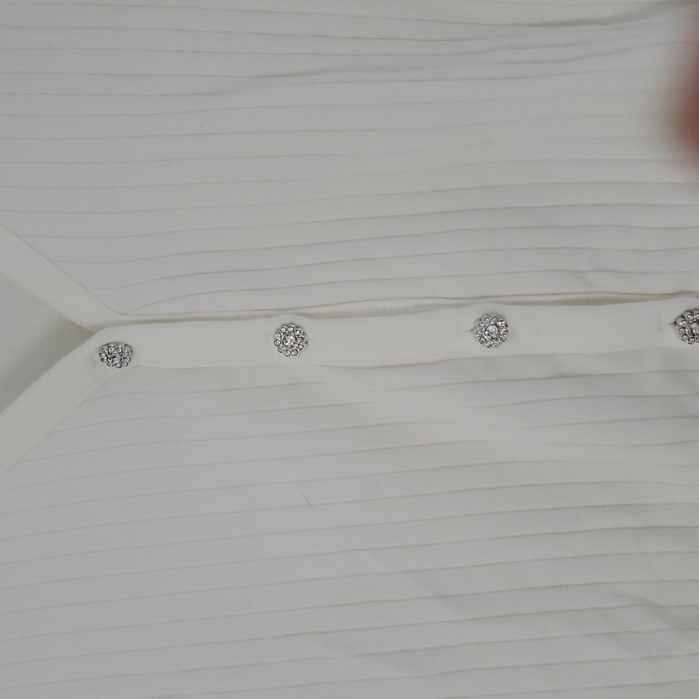 Gap Cream Ribbed top - Picture 2 of 4
